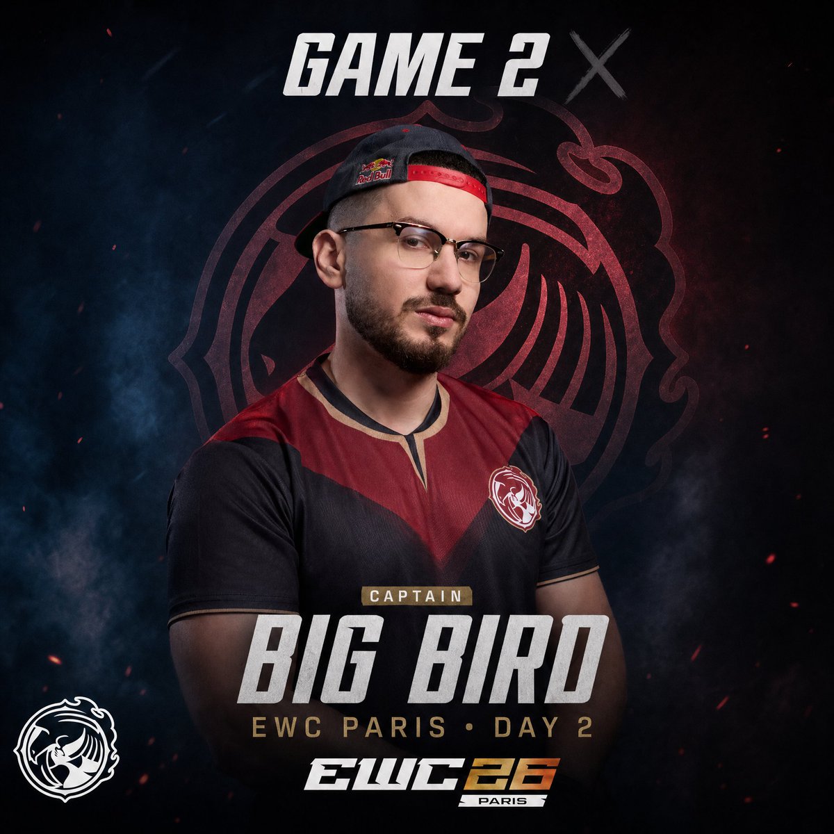 RedDunesEsports's tweet photo. Tough one. Big Bird drops Game 2.

End of EWC action, but we move forward as the season is still in session. 🦅

#EWC2026 #StreetFighter6 #RedDunesEsports #EWCParis #BigBird https://t.co/JRllZQEDm8
