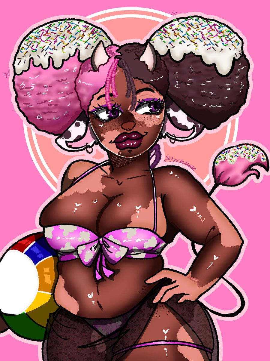 KSoupartist's tweet photo. Hot summer time baaabbyy!! Well it's been hot for so long it's finally cooling down a bit at least for me
.
fanart for @SundaePartyTTV
#artist #digtalart #fanart #SundaeArty https://t.co/xuDStYNAVH