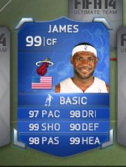 mizmp3's tweet photo. While Dante is doing an amazing job on running some really interesting tests, I added LeBron James to FUT15. The duality of the man #FUT15 #EASPORTSFIFA #FIFA15 https://t.co/JdWGhZmVqh