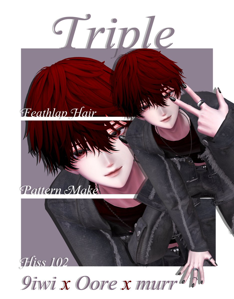 syun_vrchat's tweet photo. 「Triple」
#komano3D #VRChat #三種の神器
【 #9iwi × #Oore × #murr 】 https://t.co/zjePpYDDsW