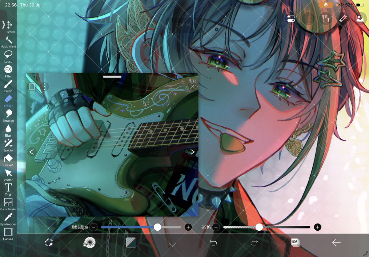 kejulumerz's tweet photo. yayy merch reveal!!!! :9 i really love the doodle on the guitar part that i got to work on (vv team SoFN) 🎵✨ https://t.co/BrZieyKF3b