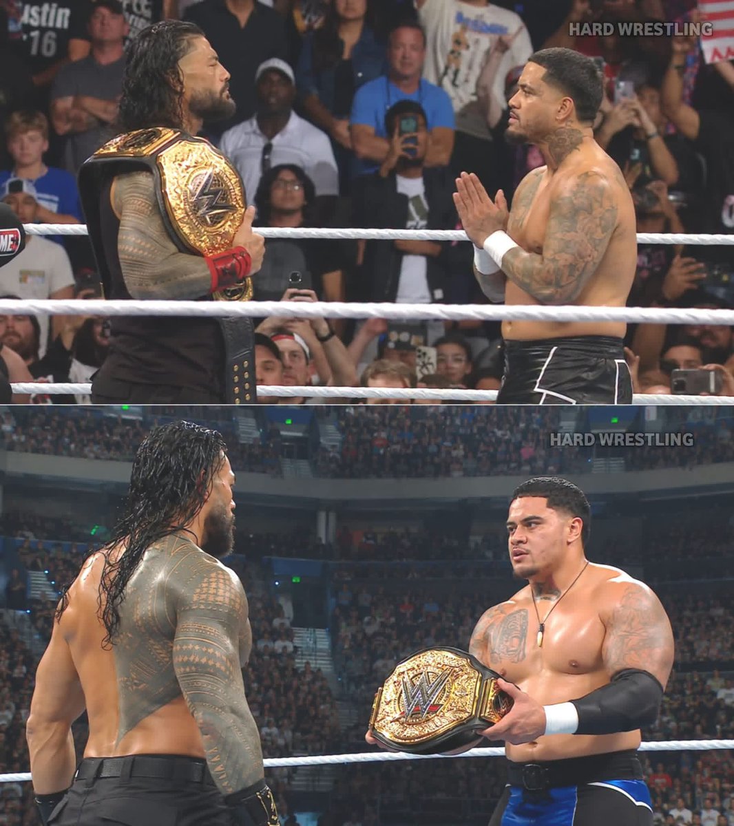HardyAll77's tweet photo. Zilla Fatu and Roman Reigns could team up to betray Jacob Fatu at SummerSlam! 👀🔥

#WWE #SummerSlam #RomanReigns #ZillaFatu #JacobFatu #TheBloodline https://t.co/utJTqebZ6a