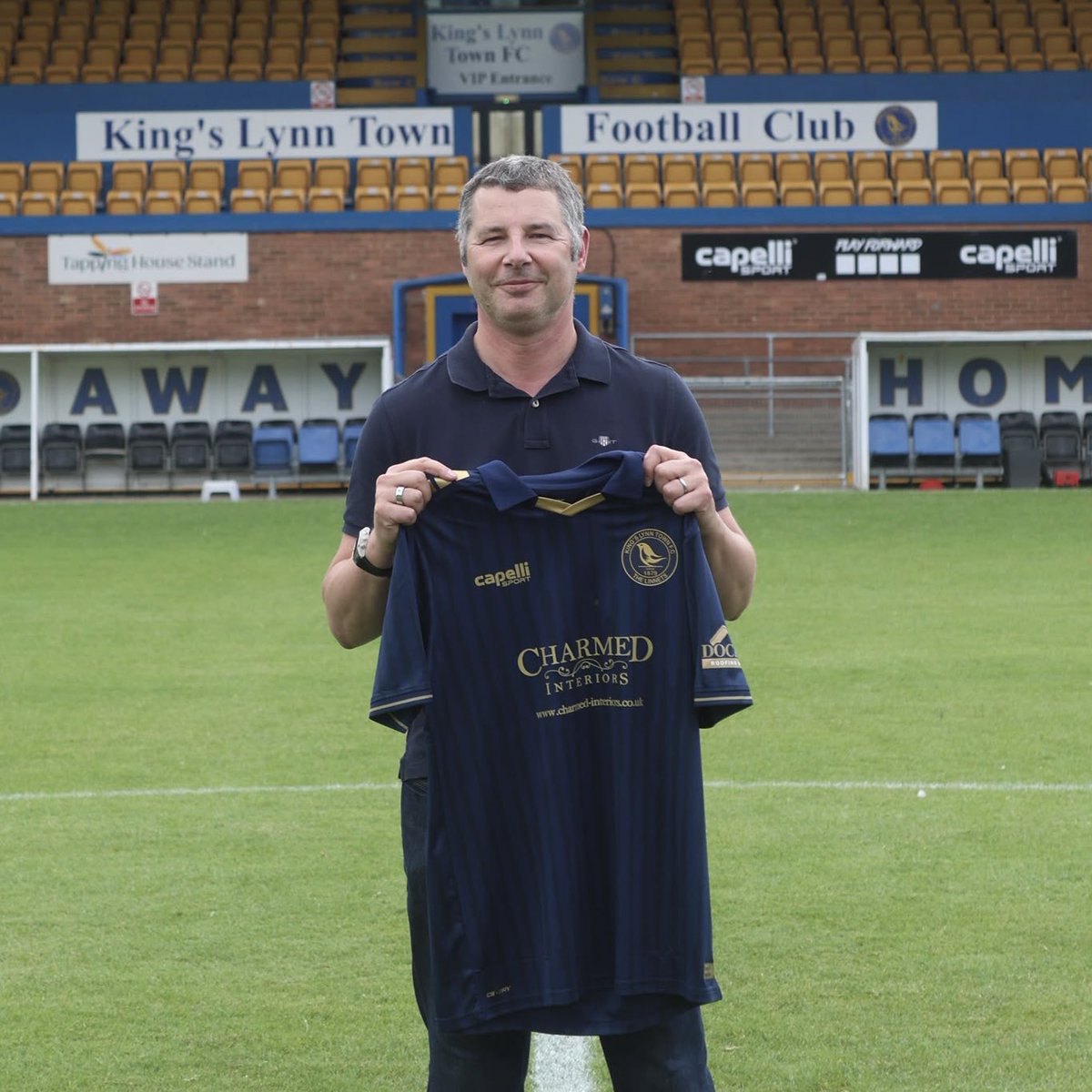 officialKLtown's tweet photo. 🗞️We are pleased to announce that Charmed Interiors will continue their valued partnership with the Club as the Official Away Shirt Sponsor.

The new Away Shirt will be worn by the lads this Saturday as a one off home appearance 👊

#WeAreLynn https://t.co/2w1o0ceqIQ