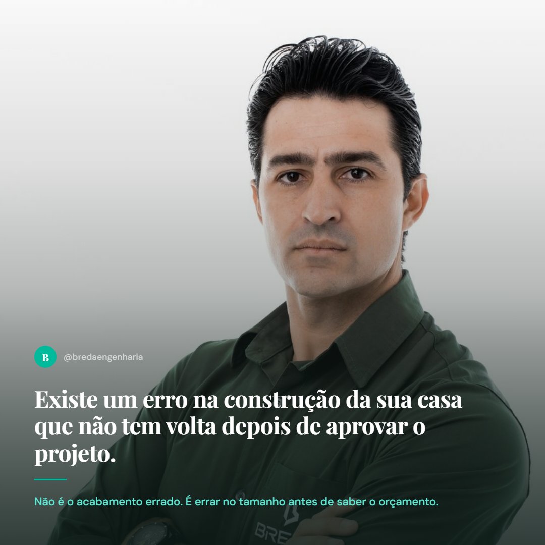 eu_thiagobreda's tweet photo. Existe um erro na construção da sua casa que não tem volta depois de aprovar o projeto.

Não é o acabamento errado. É errar no tamanho antes de saber o orçamento.

#construcaocivil #engenhariacivil https://t.co/aFyKEzQMif