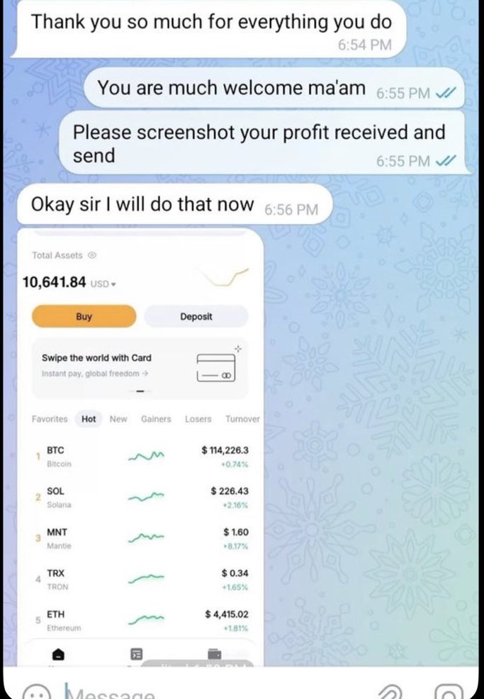 jescrihuela's tweet photo. Alert Crypto Investors ⛔️
If you are having Withdrawal issues of Frozen Assets in any Investment Crypto Platform.
You need help to get your funds back.
#ScamHelp #CryptoScam #InvestmentScam #Cryptorecovery  #Cryptosupport https://t.co/dmjOBTvSZy