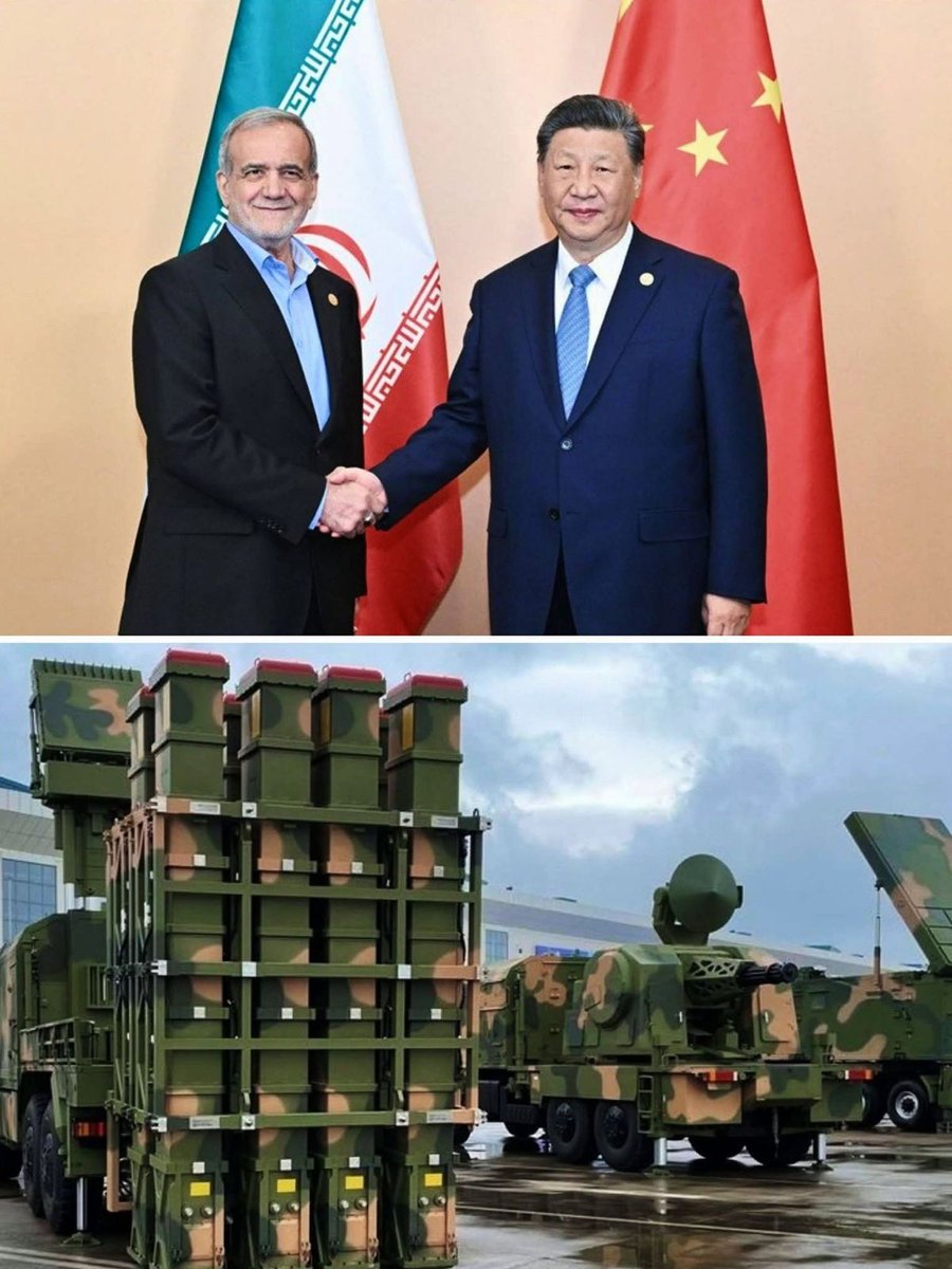 RT by @mikenov: RT by @mikenov: 🇨🇳🇵🇰🇮🇷 Iran's restocking on Chinese missiles and Beijing is playing dumb Reuters says Iran is days away from its first batch of up to 400 Chinese shoulder-fired air-defense launchers, a $60 to $70 million deal for the portable missiles built to drop low-flying jets, helicopters, and drones. Beijing calls it false and says it only works for peace. Pakistan, tagged as the transit route, swears its territory has nothing to do with it. Three separate sources laid the deal out to Reuters, and U.S. intelligence already caught China prepping air-defense shipments to Iran back in the spring. That's a lot of smoke for everyone to keep insisting there's no fire. S