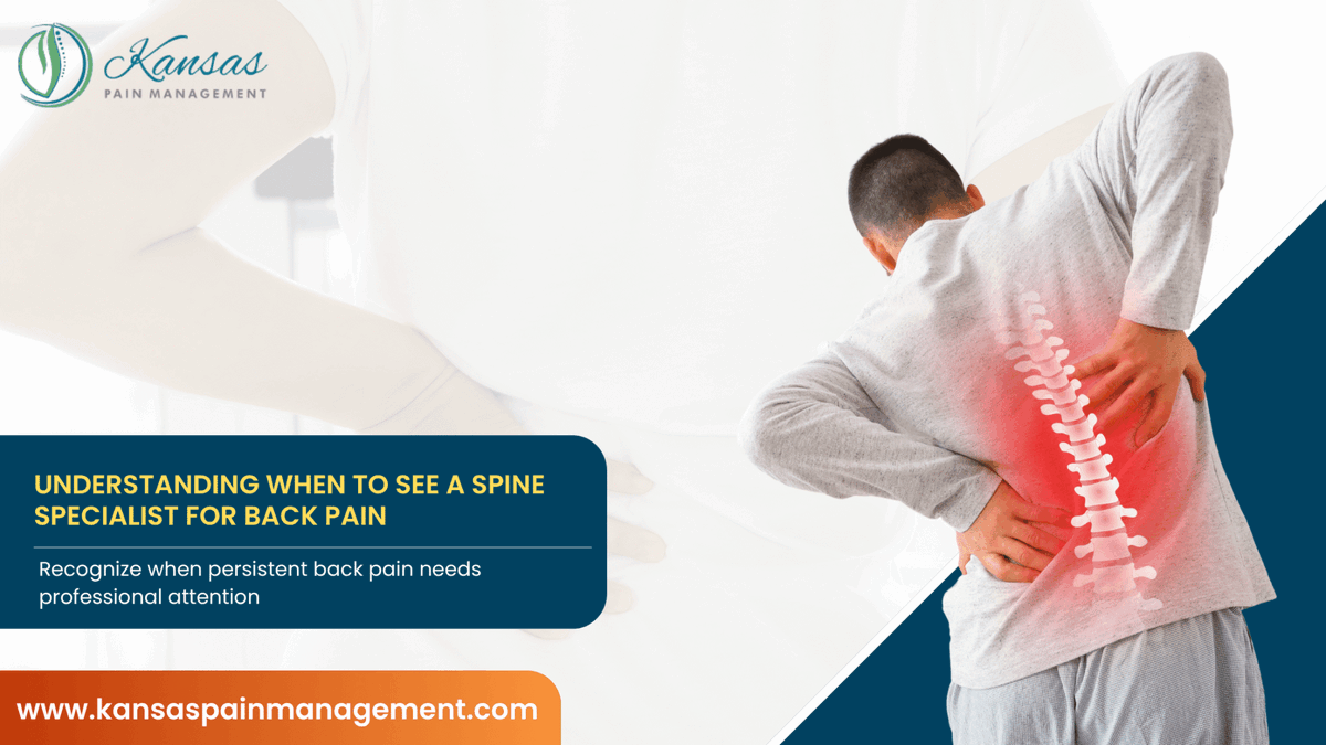 KansasPain's tweet photo. Back pain is one of the most common reasons people visit a healthcare provider. For many, the discomfort improves with rest, gentle exercise, or over-the-counter medications. Read more https://t.co/CYivowVzjv https://t.co/zalWyZ2vIh