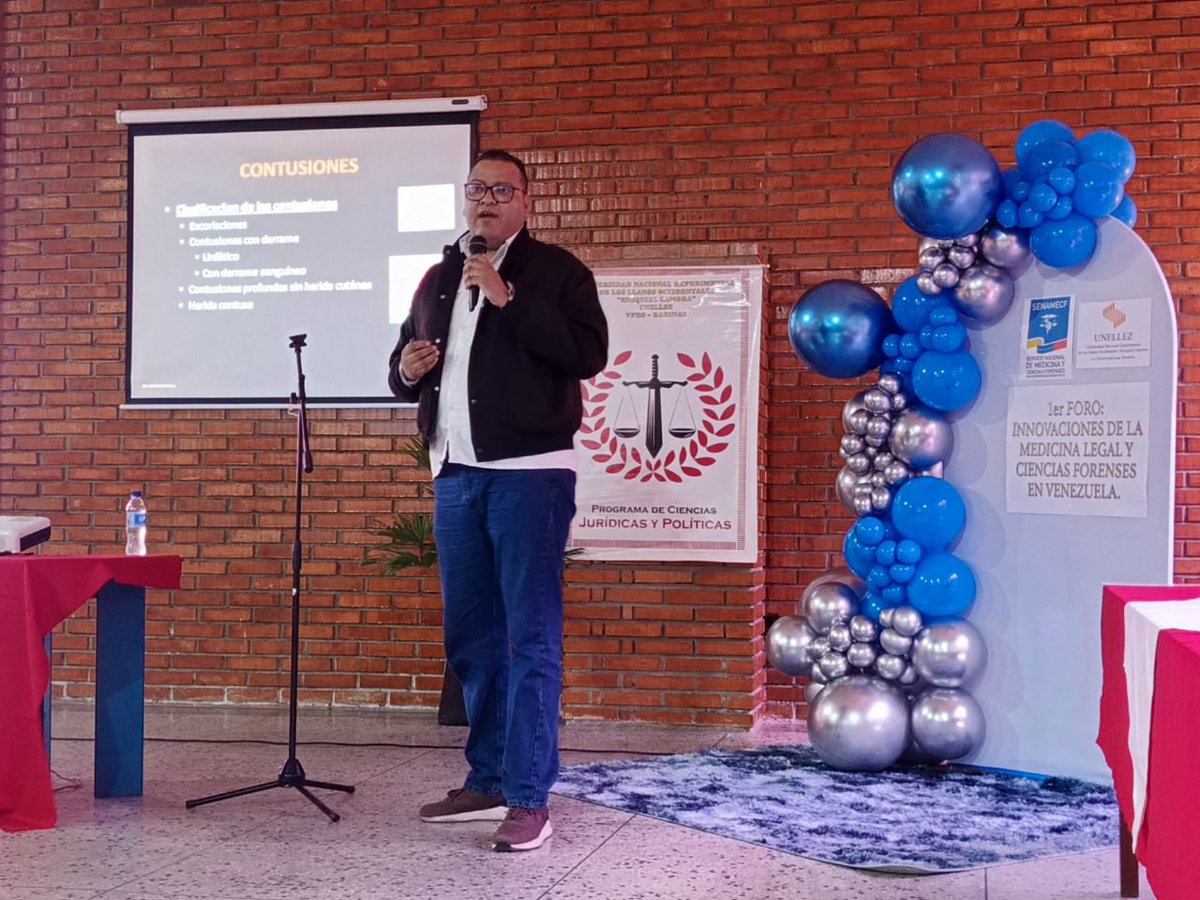SENAMECFBarinas's tweet photo. Funcionarios del Servicio Nacional de Medicina y Ciencias Forenses (Senamecf) del estado Barinas participan del I Foro de Innovaciones en la Medicina Legal y Ciencias Forenses en Venezuela, dirigido a estudiantes y profesionales del Derecho de la UNELLEZ Barinas. https://t.co/F3hZ9jB6fa