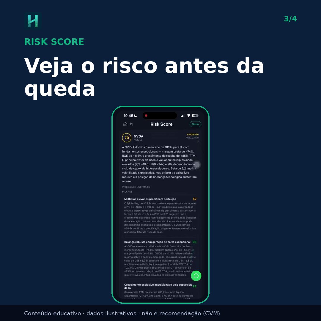 useholdwise's tweet photo. Ter 5 ações não significa estar protegido 🤔
Diversificação de verdade é sobre risco, não sobre quantidade. Muita gente descobre isso na hora errada: quando o mercado cai.

📲 Baixe o Holdwise: https://t.co/TyrX9Jcrgv https://t.co/czzV4WxpFY