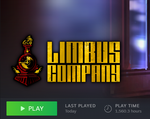 Dibface's tweet photo. @rebbford YEAHHHHH LIMBUS COMPANY

I have A LOT OF HOURS in it, it's my most played game on Steam https://t.co/LQoQUy8IYy