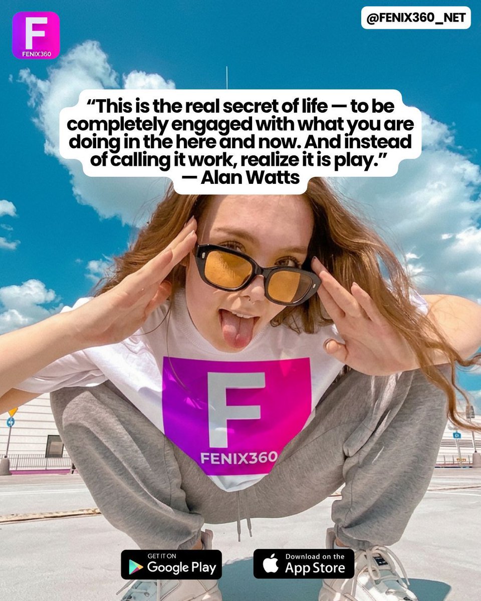 fenix360_net's tweet photo. The most powerful creative state happens when presence replaces pressure. When the work becomes immersive, alive, and fully inhabited, it stops feeling forced and starts feeling true. FENIX360 is for creators who know that real art comes from full engagement.
#FENIX360 #AlanWatts https://t.co/EuoGTx8nCK