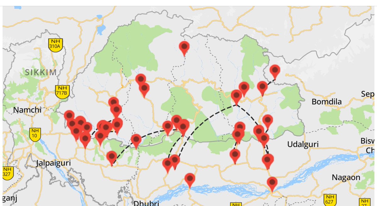 ConstantinoX's tweet photo. One reason for the good state of bilateral relations is the strong commitment towards connectivity.
Our #Sambandh database maps some 40+ cross border links:
https://t.co/j7ieZF7bES @_RiyaSinha @ShivshankaMenon @Indiainbhutan @TenzingLamsang https://t.co/QftUsf699P