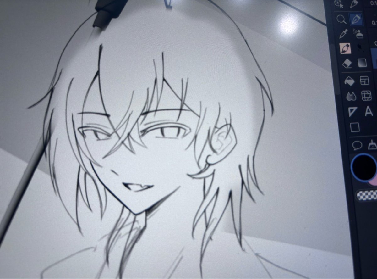 spu_ill's tweet photo. 似せようとか
美しく描こうなどという
分不相応な邪心を捨てたら割といい顔になったんじゃないでしょうか？
んーわからん https://t.co/5h44XkwYB8