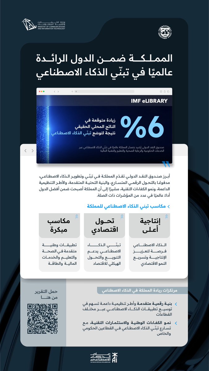 وزارة الاتصالات وتقنية المعلومات tweet media