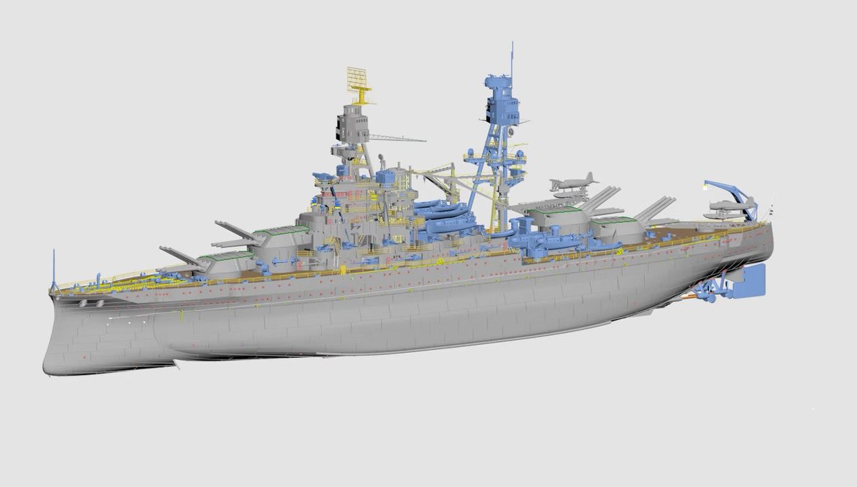 TriumphYi16's tweet photo. Triumph Model 1/700 USS Arizona (BB-39) Battleship 1941 in progress.

カイセンモデル 1/700 アメリカ海軍 アリゾナ号戦艦 1941年 https://t.co/bIWeUZ6QhS