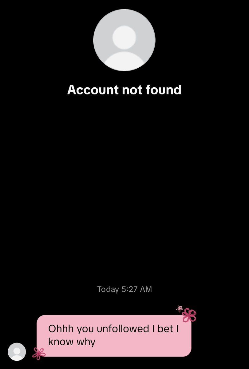 SinWolfwood's tweet photo. At least one of us knows why 😂 I can't remember the last time I opened tiktok. The irony for me is I have never once noticed when someone unfollowed me. Let alone had the audacity to send them a message about it and block them before they could respond. She was big mad 😂 https://t.co/EBXObEgJRy
