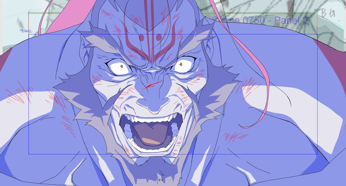 gimigam2's tweet photo. I spent several months last year at Studio Mir fully immersed in the Avatar: Aang film. My contribution was only a small part of the whole, but I was honored to be involved and truly enjoyed working on it. Tagah is such a joy to draw.  
@StudioMir2010 https://t.co/VnMPnGfFuJ