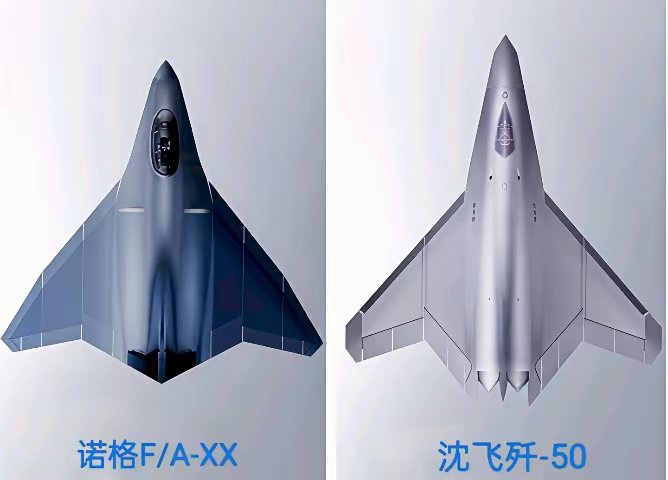 PLA_MilitaryUpd's tweet photo. US FA/XX Program is copying Chinese J-50 Fighter program. https://t.co/jFWJ3Dx6DS