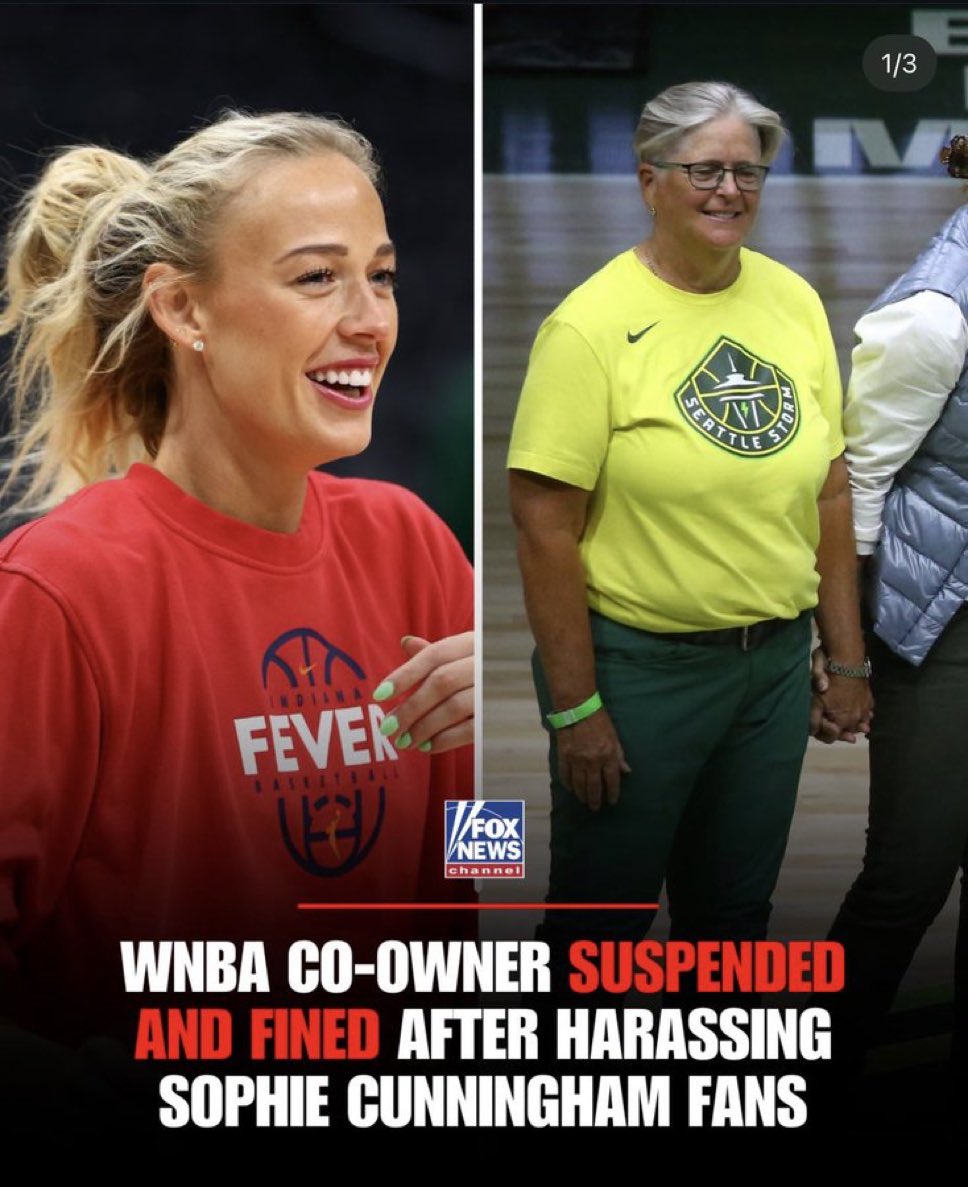 ProudElephant's tweet photo. She should be permanently banned from the league. Anything less is a joke.

She harassed young fans that were defending keeping men out of women’s sports. 

She is a total disgrace! https://t.co/ipzEg7OCL1