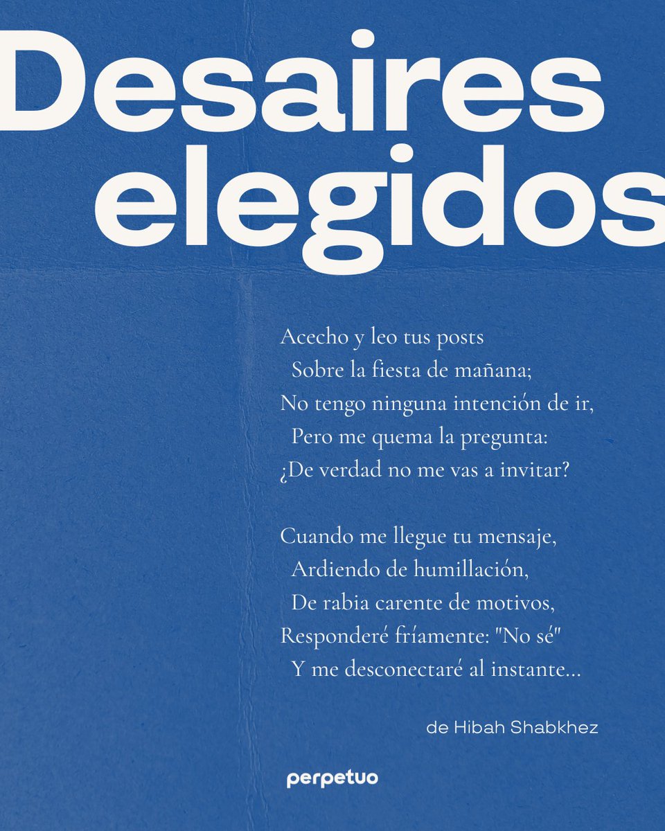 esperpetuo's tweet photo. El poema de nuestra edición más reciente de El creativo llega, en español, desde Lahore, Pakistan.

Encontramos a los mejores autores en todos los rincones del mundo, aún cuando creemos que el español se habla solo en Iberoamérica.

No olvides suscribirte entrando a 👉 https://t.co/5nEEZO3HT8 👈
