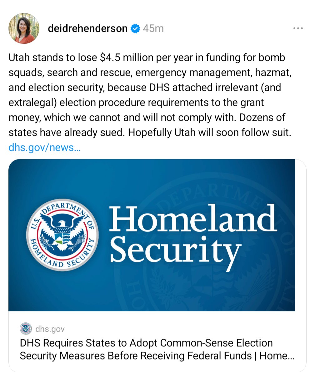 LindsayOnAir's tweet photo. ICYMI: Lt. Gov. @LGHendersonUtah says her office is preparing a lawsuit if Trump's order to have the USPS restrict mail-in ballots stands. https://t.co/LRTTMpBuZl