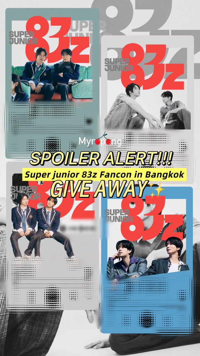myropong's tweet photo. 🫠 ไม่แน่ใจโพสจะถูกปิดกั้นอีกมั้ยอ่ะ 😭

SPOILER GIVEAWAY ค่าาา
ทำของแจกครั้งแรกเลย 
เราเพิ่งกลับมาพร้อมพี่ฮีนะคะ ประสบการณ์20ปี แบบเพิ่งเริ่มใหม่มา 2ปีค่ะ 
เอ็นดูเราไปพร้อมพี่ด้วย ทำไรไม่ค่อยเป็นค่ะ 🥹🫠 เค้าแจกไงกันอ่ะ 🤣

ตั้งใจทำมากๆเลย เพลงออกวันแรกกดสั่งผลิตเลย อยากให้ทุกคนเลยค่ะ 

พรุ่งนี้เอาของจริงมาเล่นให้ดูนะคะ ❤️🍒

 #SUPERJUNIOR_83z_1983_BKK