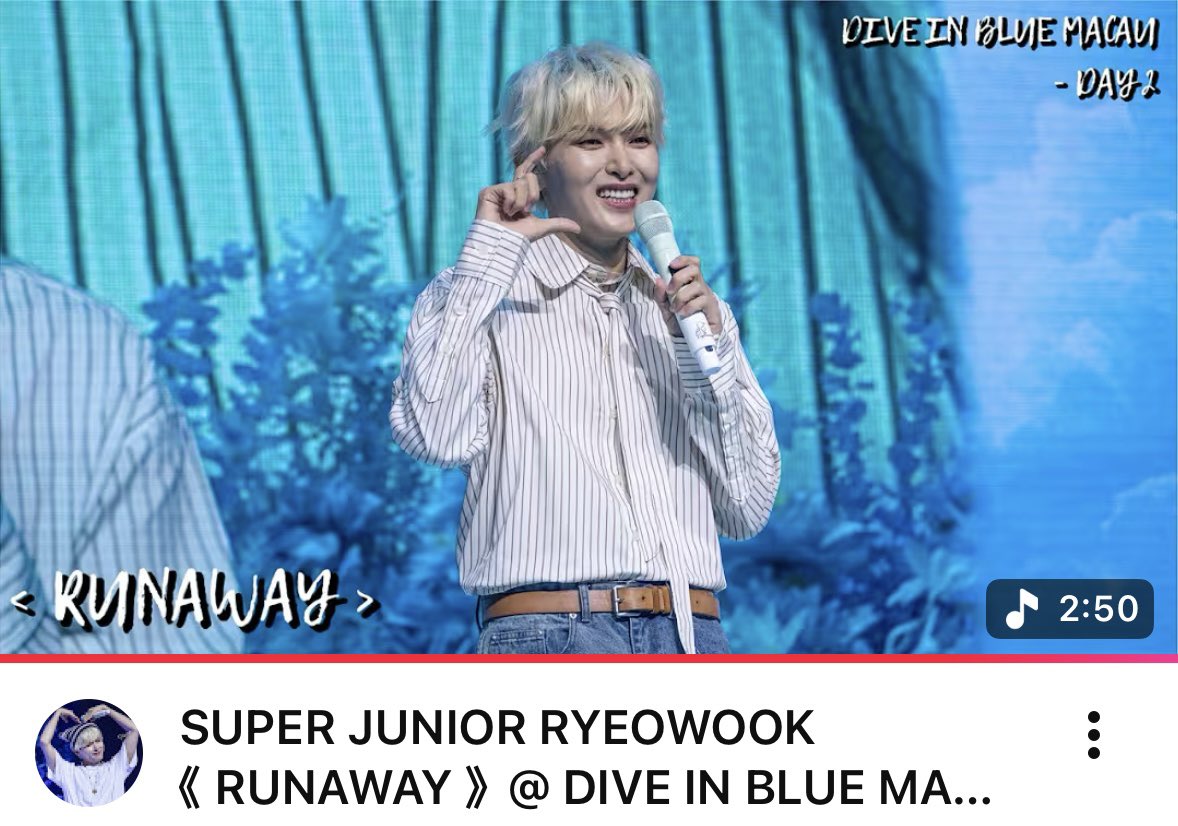 justforwook's tweet photo. ♡(｡•̀ᴗ-)✧ 
DIVE TO BLUE MACAU DAY 2
< RUNAWAY > in 4K

https://t.co/hVpZGihU44

@9ryeong9 #려욱 #김려욱 #20260726 https://t.co/ozX6vXgQ6m