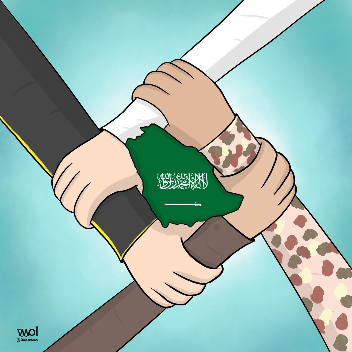 كاريكاتير أمين الحباره tweet media