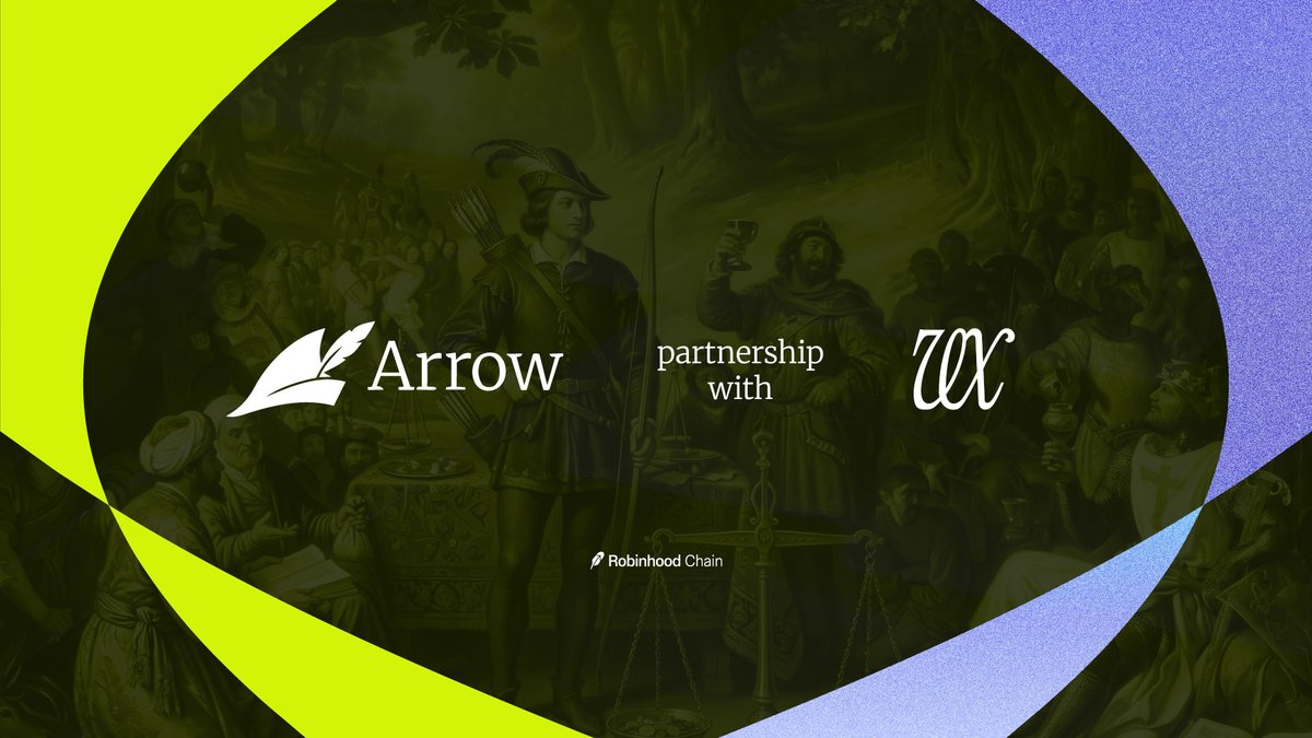 ArrowFinanceio's tweet photo. We’re excited to announce our partnership with VEX.

@ProjectVEXai will program its agent to interact directly with Arrow, enabling automated borrowing and compounding strategies through the protocol.

Deposit collateral. Borrow through Arrow. Deploy liquidity into yield opportunities. Compound automatically.

This is an early look at where we believe DeFi is heading: autonomous agents managing capital across on-chain financial infrastructure, with Arrow serving as the borrowing layer.

More on the integration soon.