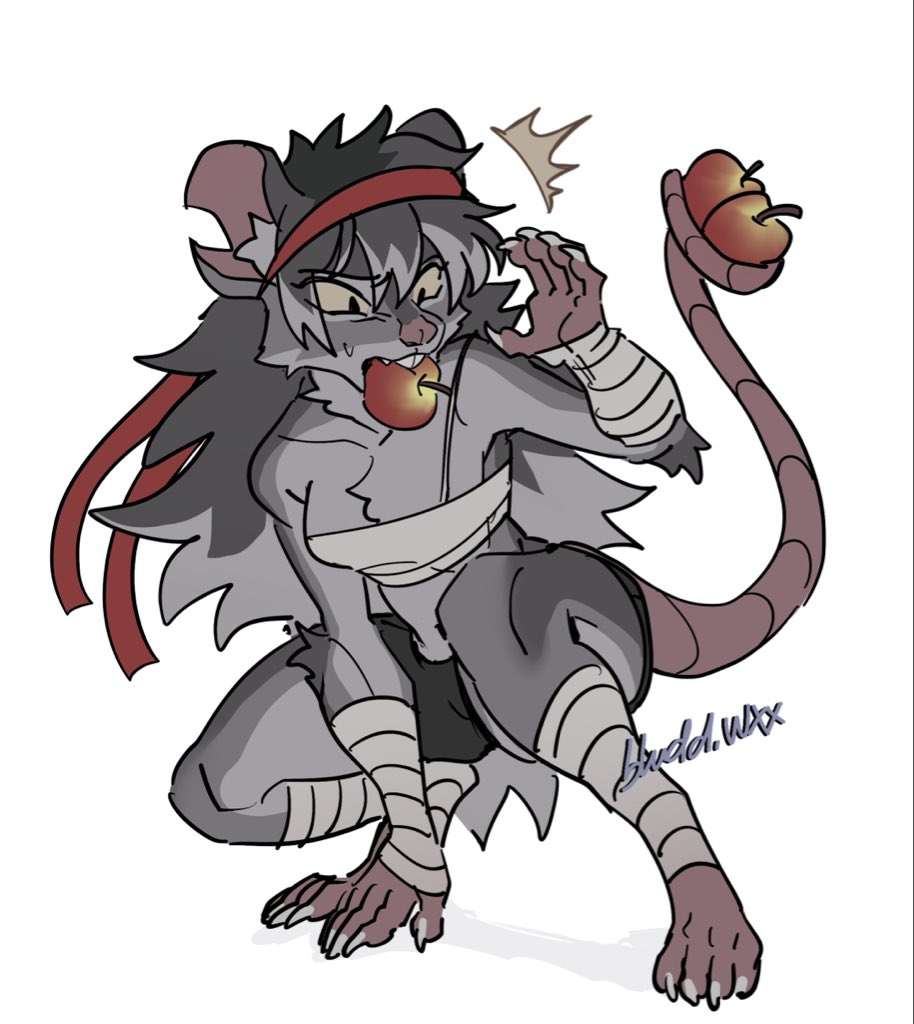 bluddwxx's tweet photo. I noticed a mouse in my garden stealing my apples so I turned it into a furry👊 https://t.co/Isf4fQmt9B