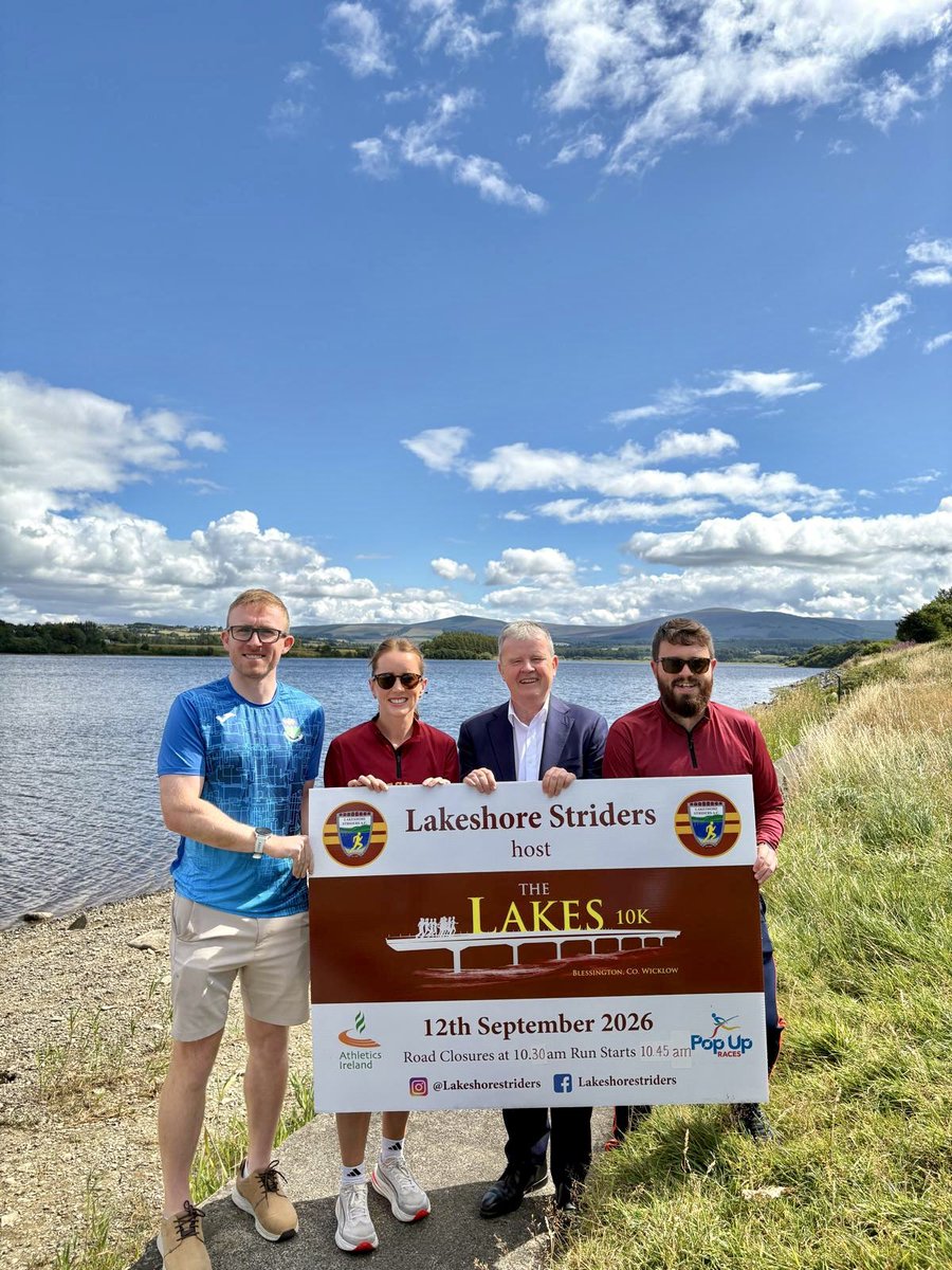 EdwardTimmins_1's tweet photo. 🏃The Lakes 10K - 2026 🏃♀️
I was delighted to join the Lakeshore Striders today at the lake in #Blessington to officially mark the launch of The Lakes 10K - 2️⃣0️⃣2️⃣6️⃣
ℹ️Find out more:
https://t.co/QI6O5dwtEa
✍️Register here: https://t.co/2CjAZMBwTT https://t.co/gZwKk10Uxn