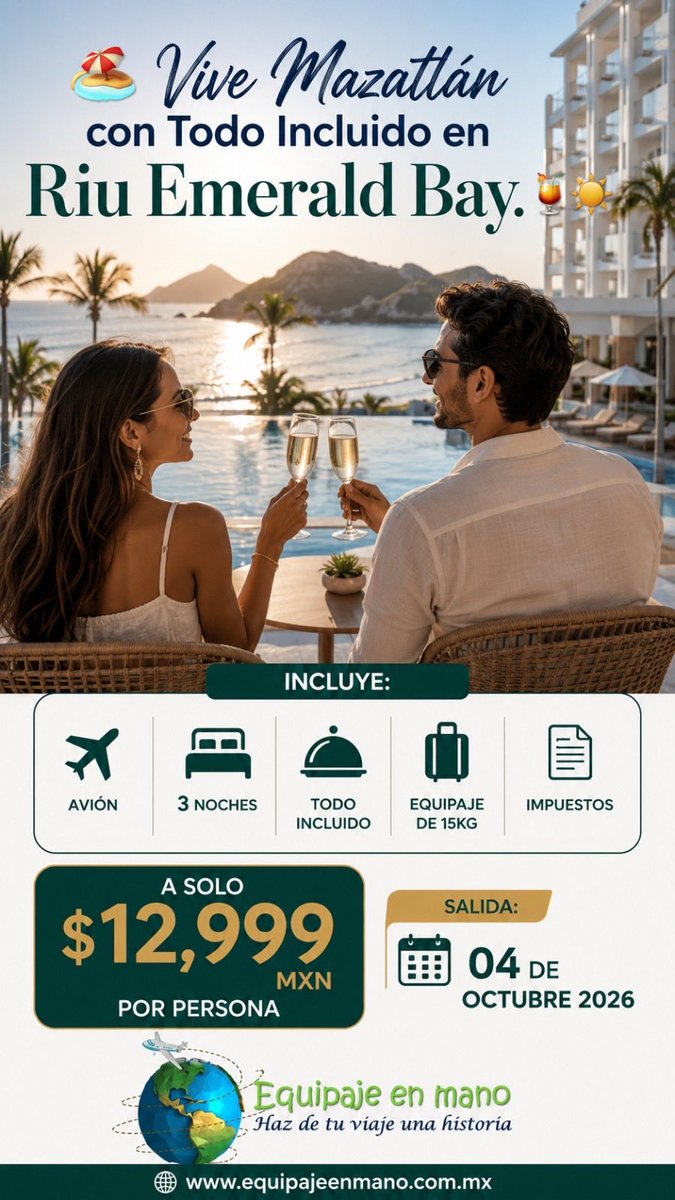 EquipajeEn's tweet photo. 🚂 Una experiencia entre agaves y tequila
🏖️ Un resort Todo Incluido
🌊 Aguas turquesa y playas de arena blanca.

¿Con cuál te quedas? 😎

☎ Llámanos al 55 7495 7381

📲 WhatsApp. 👉🏻 https://t.co/BvRFOQeMcM

 ¡PAGAS LO QUE VES!

#equipajeenmano #trenjosecuervo #mazatlan #holbox https://t.co/Pd13TihIbT