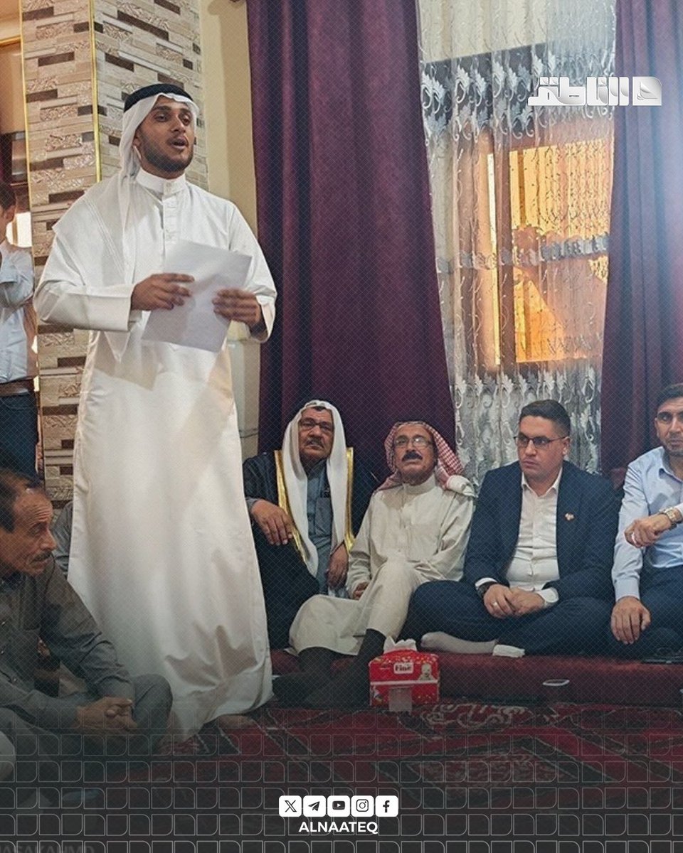 ALNAATEQ's tweet photo. مديرية إعلام الحسكة: 

📌قام وفد حكومي برئاسة "مروان العلي" قائد الأمن الداخلي بالمحافظة وبحضور نائب محافظ الحسكة "أحمد الهلالي" بعقد اجتماع مع عدد من شيوخ ووجهاء القبائل العربية والكردية إلى جانب عدد من الشخصيات الممثلة للمكون الإيزيدي في مدينة الحسكة

📌ناقش المجتمعون واقع المحافظة مؤكدين أهمية تفعيل المؤسسات الحكومية وتعزيز الأمن في المدينة إلى جانب ترسيخ روح الأخوة والتلاحم بين جميع مكونات المجتمع بما يسهم في دعم الأمن والاستقرار وخدمة أبناء محافظة #الحسكة

#شبكة_الناطق