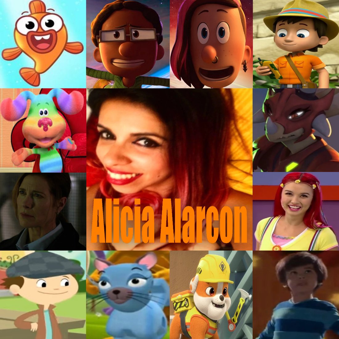 Camelo2017's tweet photo. Feliz cumpleaños @aliciaalarconp Hice este collage para ti con todos tus personajes mas conocidos. Que dios te bendiga.
#BabySharkElGranShow #NateElGrande #PawPatrolPatrullaDeCachorros #PistasDeBlueYTu #Daredevil #SuperDinosaurio #Hi5 #ElMundoDeLuna #WordWorld #RubbleYEquipo https://t.co/Sro5z0LP4R