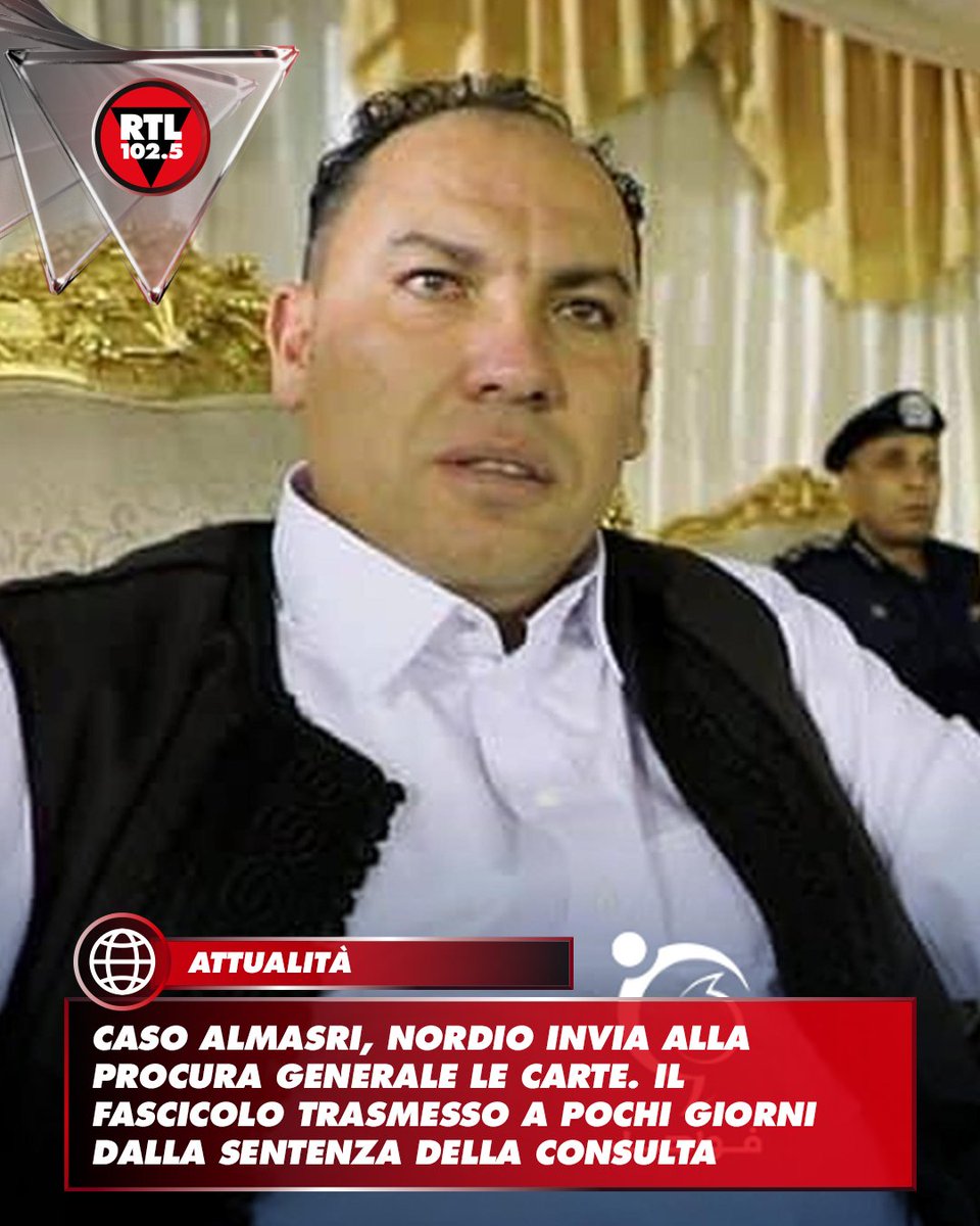 rtl1025's tweet photo. 📌 Il ministro della Giustizia Carlo Nordio ha trasmesso ieri sera alla Procura generale di Roma il fascicolo della Corte penale internazionale relativo alla richiesta di arresto del generale libico Osama Almasri. Il fascicolo è stato trasmesso a pochi giorni dalla sentenza della Consulta che ha dichiarato illegittima l'interpretazione della norma adottata a suo tempo dal suo dicastero, sottolineando che il Guardasigilli doveva "immediatamente trasmettere al procuratore generale presso la Corte d'appello di Roma le richieste di cooperazione della Corte penale internazionale, salvo che comunichi alla stessa Corte d'appello la dichiarazione motivata di non dare corso a tali richieste per l'esigenza di tutela di princìpi costituzionali preminenti".

📸 ANSA / https://t.co/CRhG0zDMVg / 111