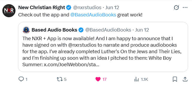 BasedAudioBooks tweet picture