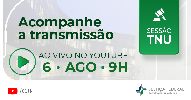 CJF_oficial's tweet photo. A TNU realiza sessão ordinária de julgamento em 06/08, às 9h, na sede do CJF em Brasília, com transmissão pelo YouTube.

Presidência do min. Ribeiro Dantas (TNU), com participação do subprocurador-geral da República Brasilino Pereira dos Santos (MPF).

🔗https://t.co/Orm3w6ash6 https://t.co/eWl3TGFRg9