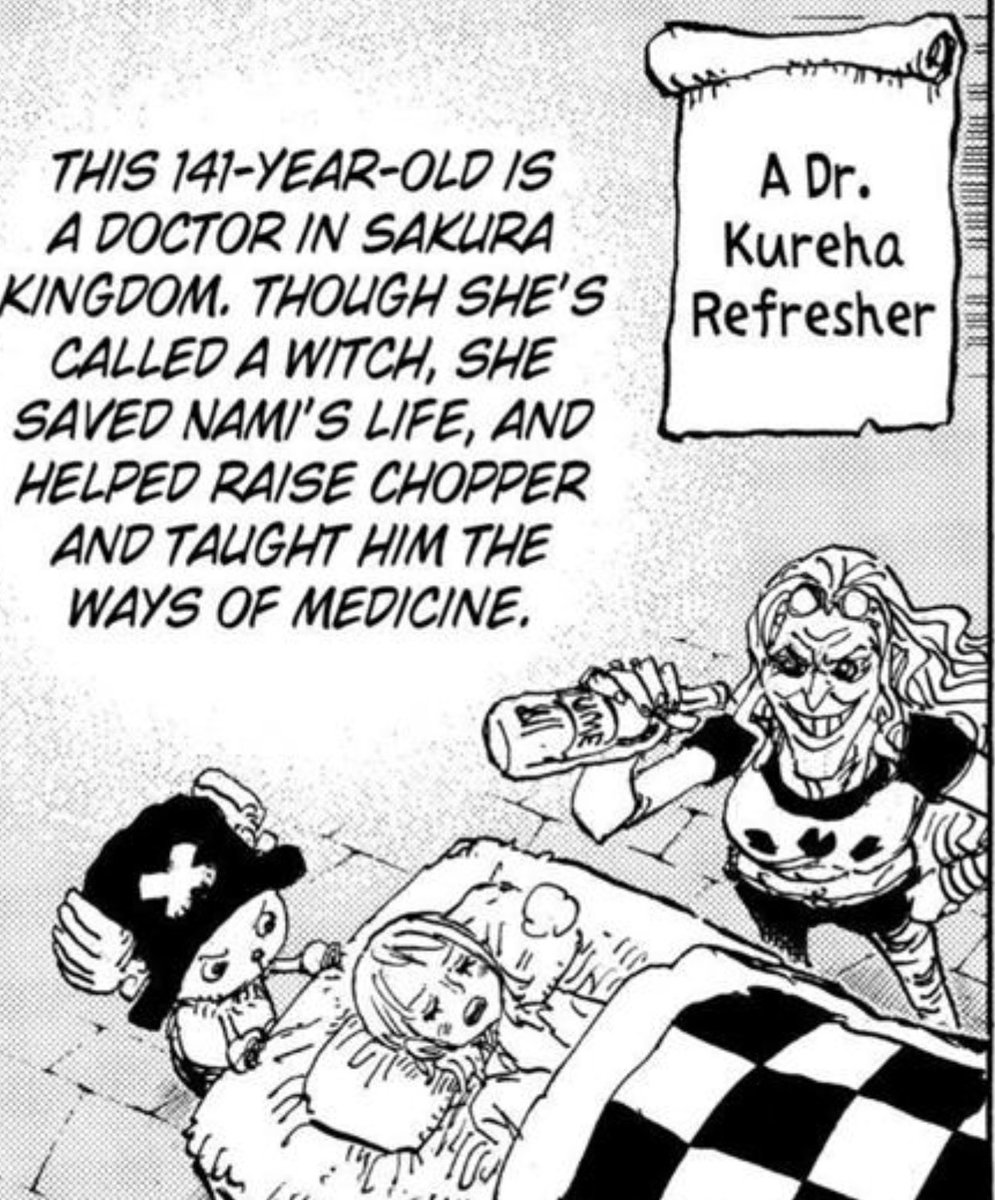 OnlyyNami's tweet photo. Nami was always called the Cold-Blooded Witch, and Kureha was known as a witch too. Then, when Nami got sick, Kureha was the one who treated her… a witch healing another witch 🔥 https://t.co/H7ww1Io5ct