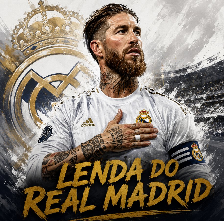 CuriosidadesEU's tweet photo. Sergio Ramos pelo Real Madrid:

🏟️ 671 jogos
⚽ 101 gols
🎯 40 assistências
🏆 22 títulos

Títulos:

🏆 4× Champions League
🌍 4× Mundial de Clubes
⭐ 3× Supercopa da UEFA
🇪🇸 5× La Liga
🏆 2× Copa do Rei
🛡️ 4× Supercopa da Espanha

Um zagueiro com 101 gols, capitão de uma das eras mais vitoriosas do Real Madrid e autor do lendário gol aos 93:48 na final da Champions League de 2014.

Simplesmente um dos maiores defensores da história do futebol. 🇪🇸🔥
