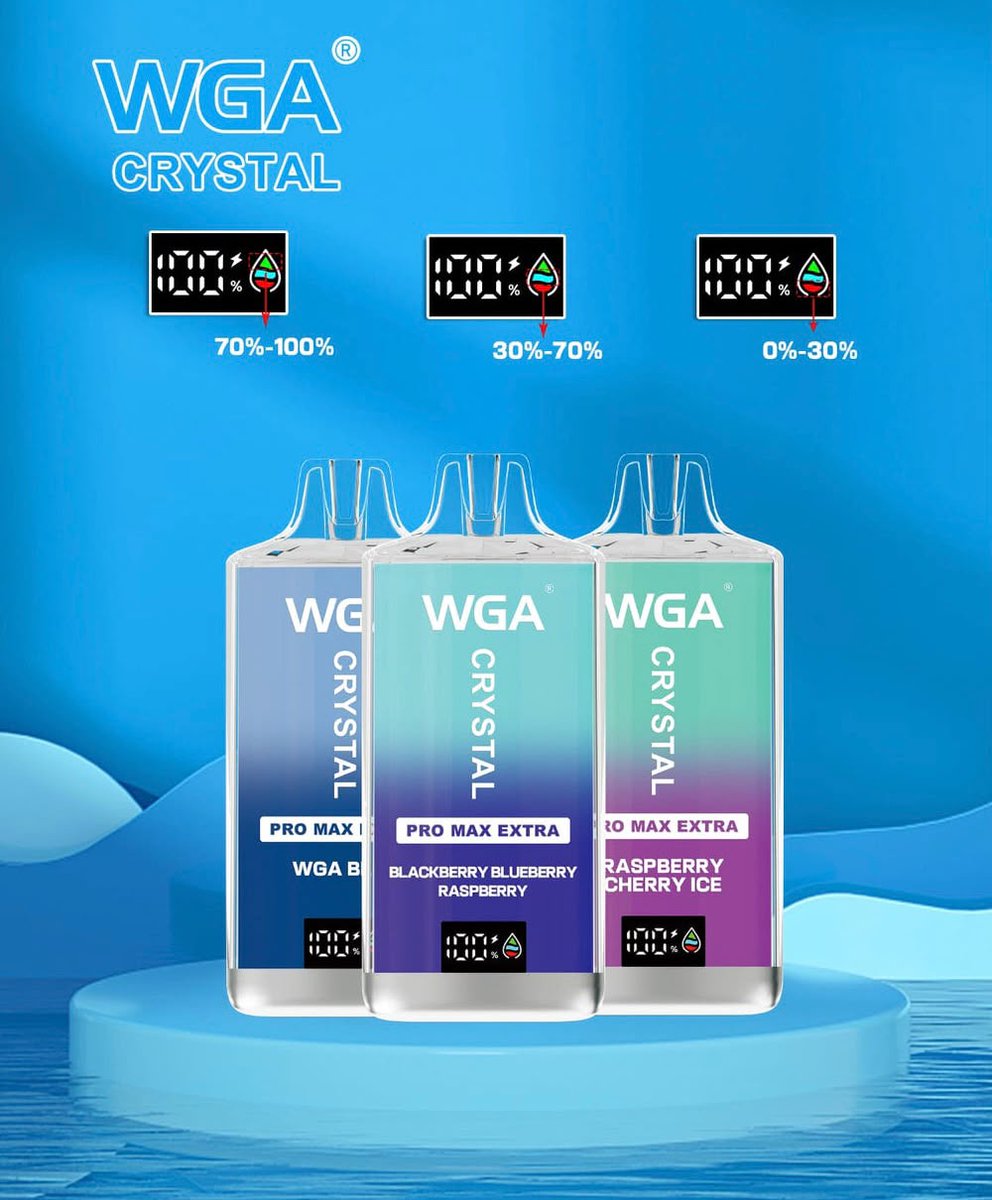vapebro984's tweet photo. WGA Crystal Pro Max Extra 15000 Puffs Disposable Vape 

Specification Detail
Brand WGA
Puff Count Up to 15,000 puffs
Nicotine Strength 20mg nicotine salt
Battery Capacity 650mAh internal battery
Charging Port USB Type-C
Coil Type Triple mesh coil
Vaping Style MTL (Mouth-to-Lung) https://t.co/VyRiHnL3ni