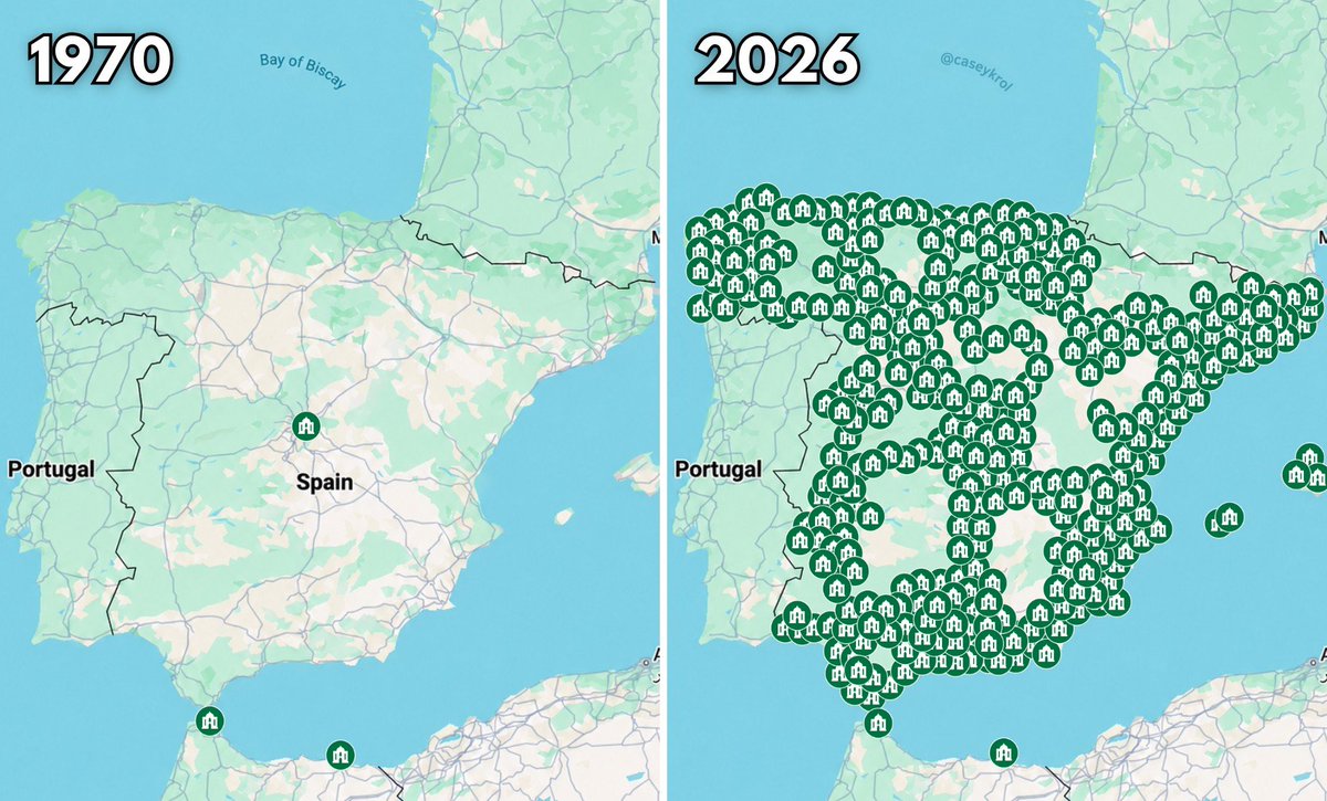 CaseyKrol's tweet photo. Spain 1970: ~3 mosques
Spain 2026: ~2000 mosques 

This is what an invasion looks like. https://t.co/PkdLHl41Dz