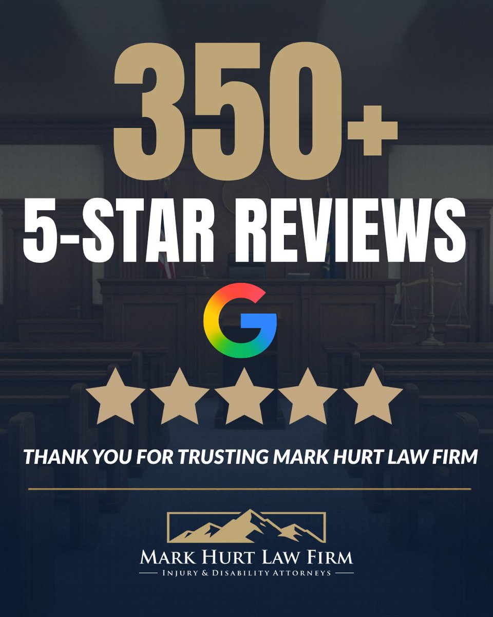 MarkHurtLaw's tweet photo. 350+ five-star Google reviews—and we're just getting started.

📞 24/7 | 276-295-9033
🌐 https://t.co/X4vF17vXWk 

#GoogleReviews #FiveStarReviews #ClientTrust #VirginiaLaw #PersonalInjury #MarkHurtLaw #ThankYou https://t.co/9tv0rpjeZA