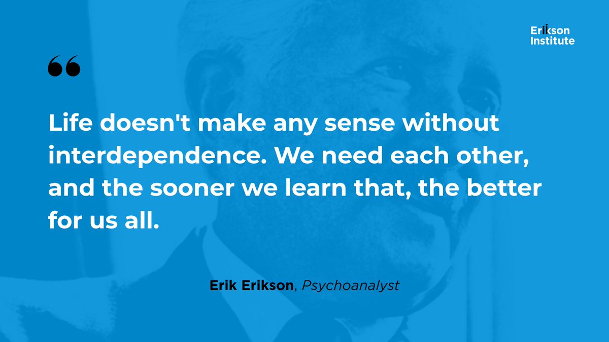EriksonInst's tweet photo. Connection isn't just a value, it's essential to how children, families, and communities thrive. #EarlyChildhood #ChildDevelopment #EriksonInstitute https://t.co/OqWW7qoSZr