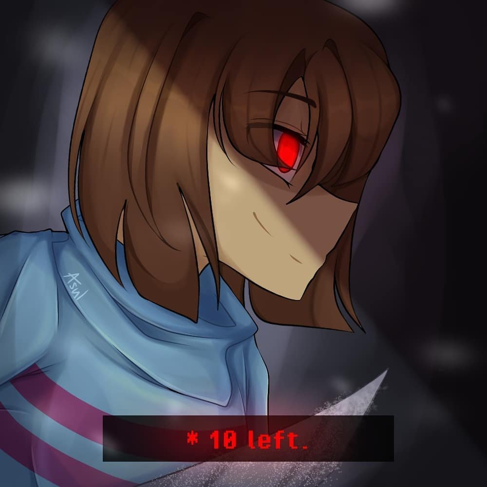 Charawaffen's tweet photo. @Skullyfiy @bleodeaglefoids I'll admit some of the anime Frisk drawings fit that description but stuff like THIS is the peak of artistic beauty https://t.co/hwS7QKJAVn