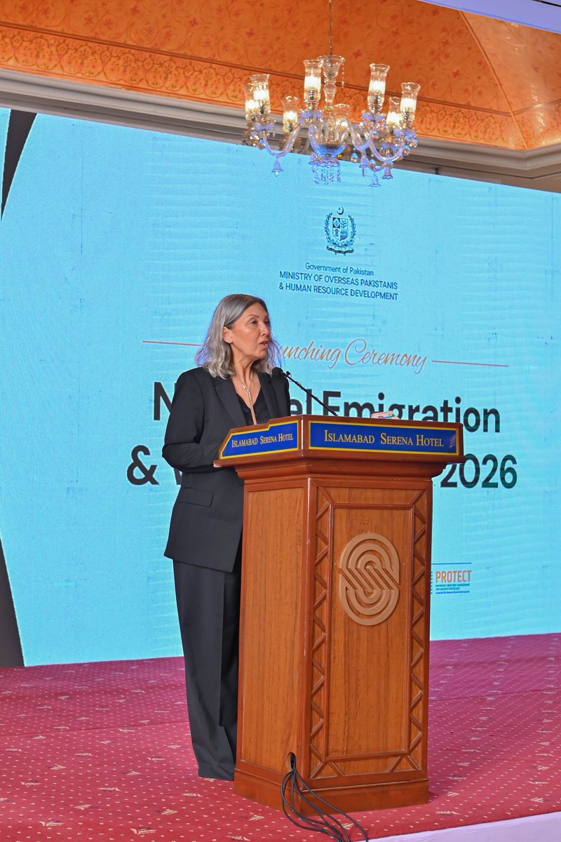 BudapestProcess's tweet photo. 🇵🇰has officially launched its National Emigration &amp; Welfare Policy 2026 – an important milestone in strengthening labour migration governance. 
🤝Developed by @mophrd, with support from the European Union through the 🇪🇺funded #PROTECT project &amp; with @ICMPD as technical partner. https://t.co/3nzvuFHYi8