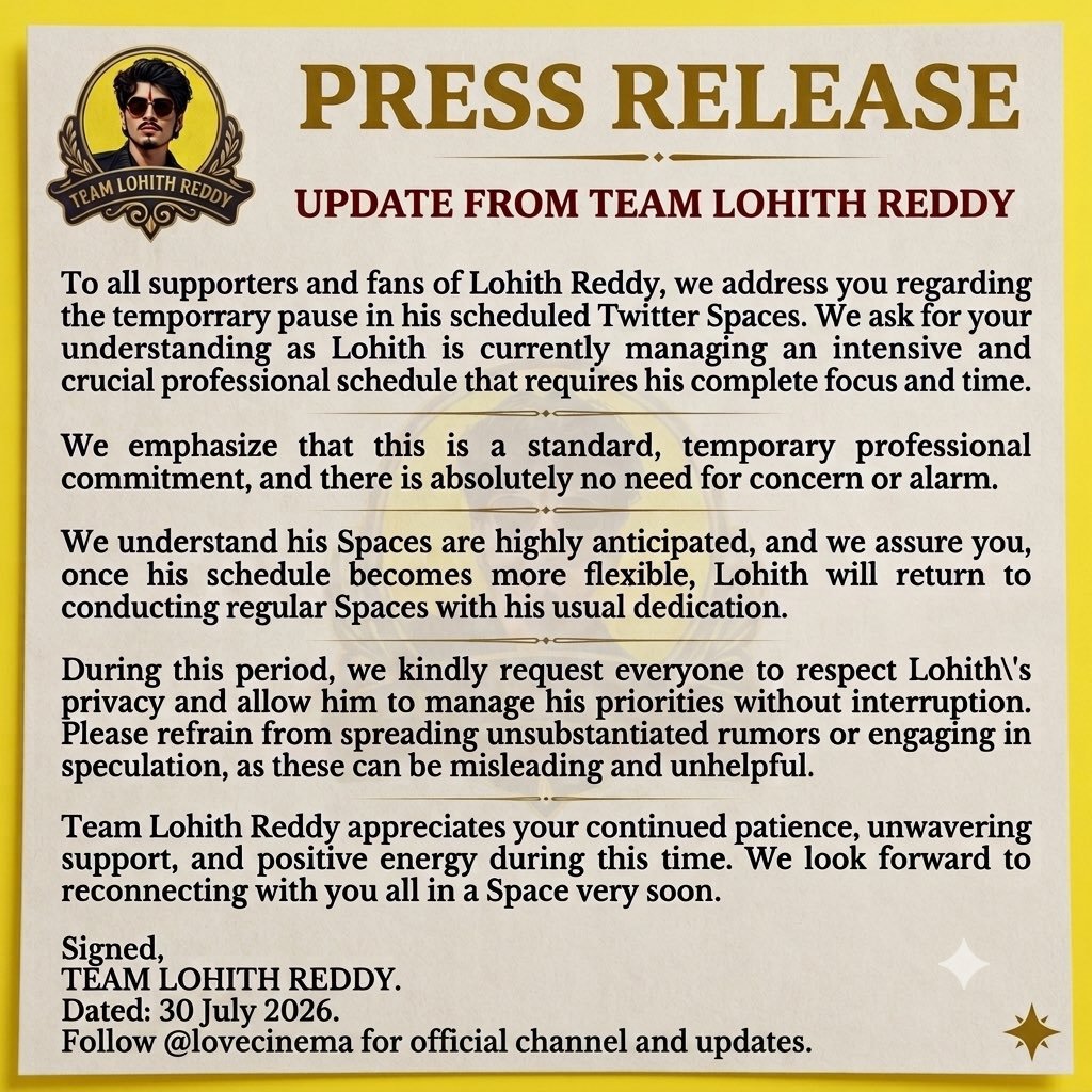 panduugaduu's tweet photo. Please I Kindly Request β€οΈ
#LohithReddy #LR #ManOfSpaces https://t.co/Y9XzEqVA89