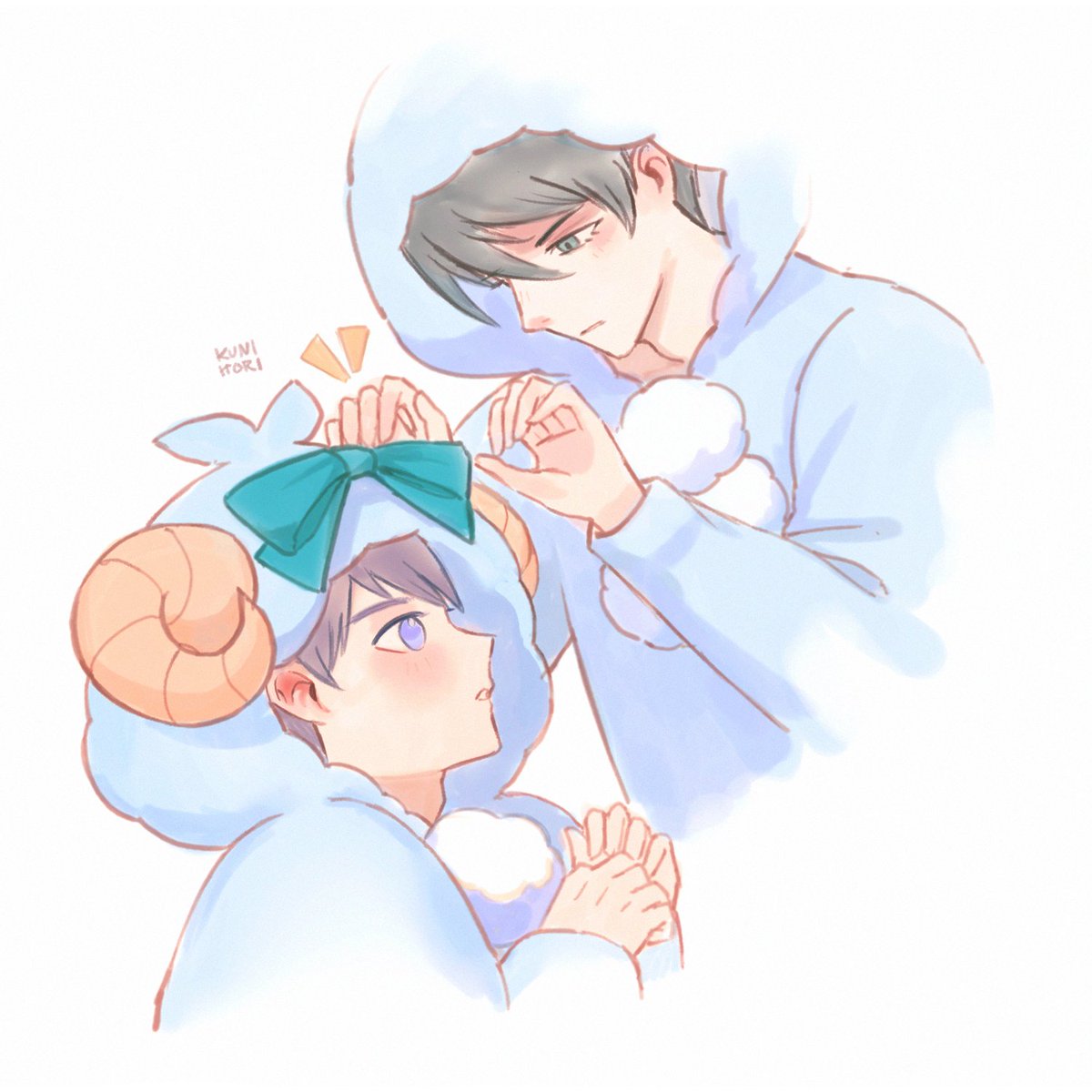 noticemesp's tweet photo. rnis น่ารักจนต้องวาดเลย 🥹🎀 https://t.co/rCVyOO628P