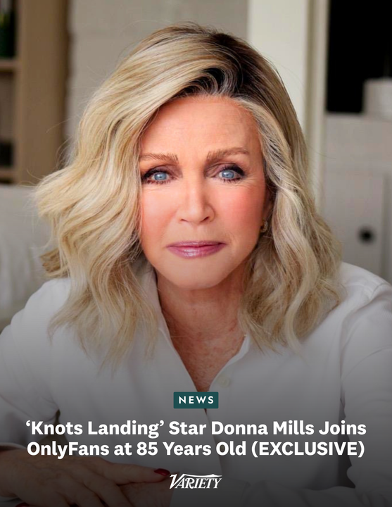 Variety's tweet photo. EXCLUSIVE: Donna Mills is joining OnlyFans at 85 years old.

"I’ve always appreciated the incredible support and encouragement I’ve received from my fans over the years. Social media has been a wonderful way to stay connected, but I’m excited to join OnlyFans because it offers the opportunity for a more personal and direct connection," said the "Knots Landing" star in a statement. "I’ll be sharing moments from my daily life, behind-the-scenes glimpses, and engaging with fans in a more meaningful way. It’s simply another platform to spend quality time with the people who’ve supported me throughout my career - while staying true to who I am."

https://t.co/mhoPCdpPSF