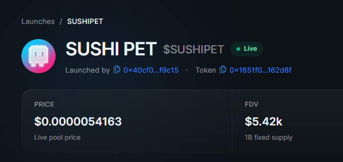 Dao_OFCrypt's tweet photo. After $ponspet, maybe this time $sushipet
0x1651f045915222c4593b7e0c0e527199d2162d8f https://t.co/qqMagSYHBA