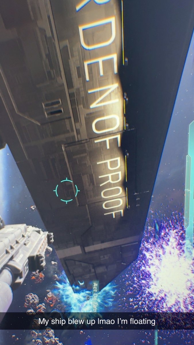 FoxtrotJay16's tweet photo. @Halo Had probably the coolest bug ever happen. I survived my seraph explosion and was floating around or walking on an invisible platform. Got to watch the burden fly by in all its glory. https://t.co/Ouf2YUj27G